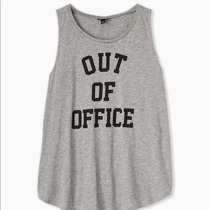 Torrid Heather Grey Slub Jersey Crew Tank- 4X